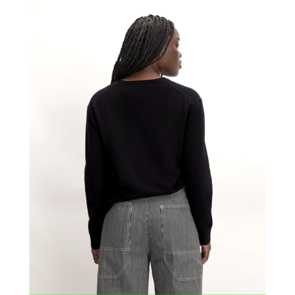 Everlane Sweater Womens XXS 2XS Black The Cashmere Crewneck Pullover Cla… - Picture 13 of 13